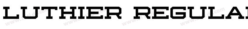 Luthier Regular字体转换